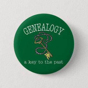 Key To The Past 6 Cm Round Badge