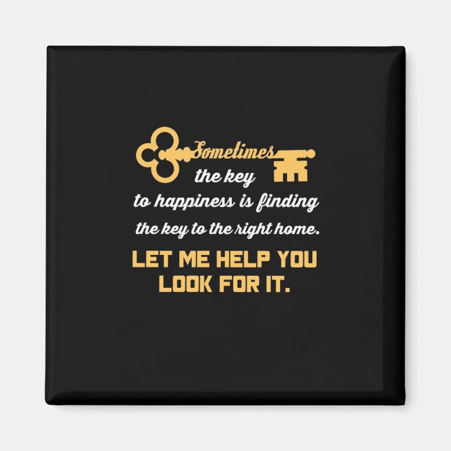 Key To Your New House Magnet (Front)