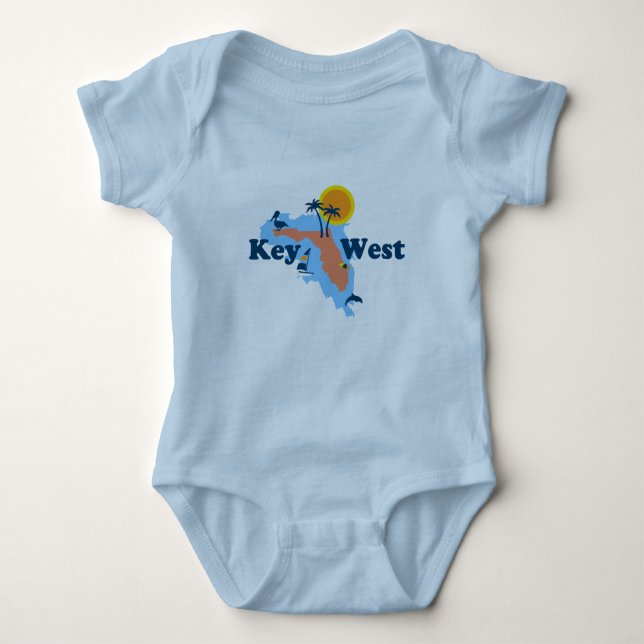 Key West. Baby Bodysuit (Front)