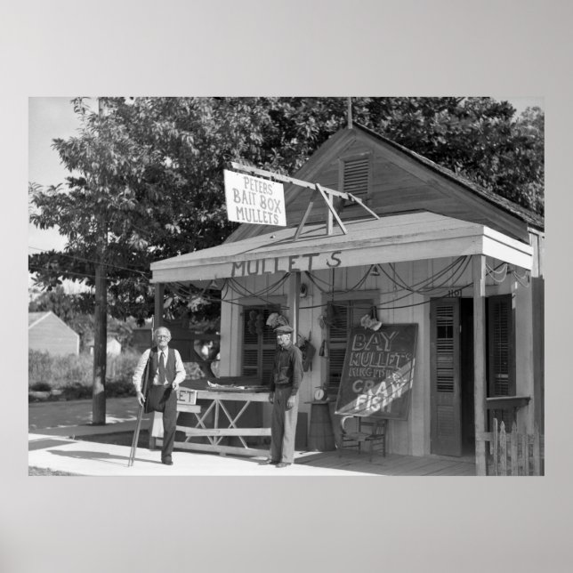 Key West Bait Shop, 1938 Poster (Front)