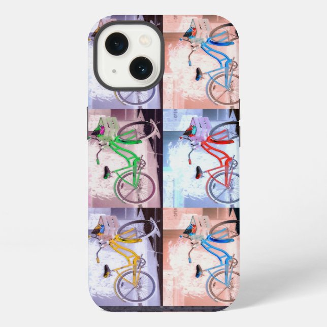 Key West Bicycle Pattern iPhone Case (Back)