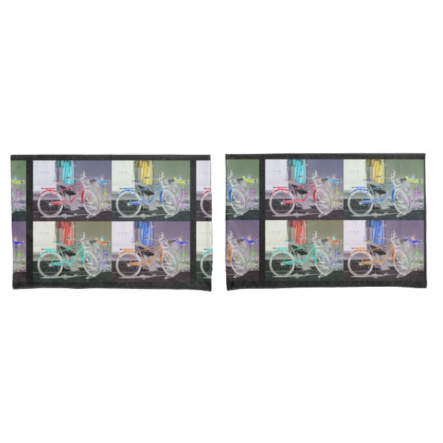 Key West Bicycle Pillowcase (Front-Set)