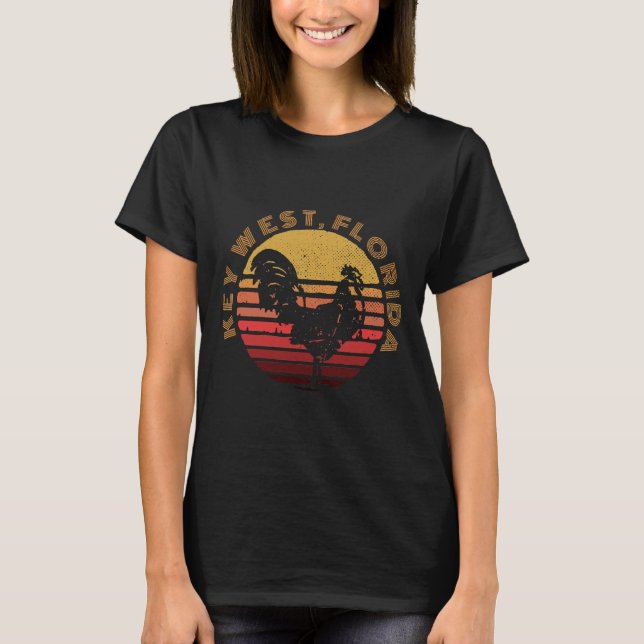 Key West Chicken Rooster  T-Shirt (Front)