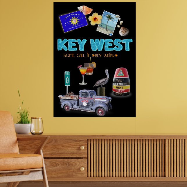 Key West Collage Poster (Living Room 2)