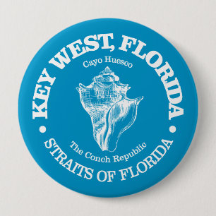 Key West (conch) 10 Cm Round Badge