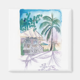 Key West Conch Dream House Beach Cafe Magnet