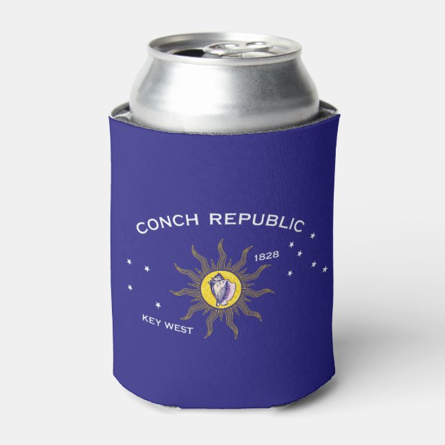 Key West Conch Republic Flag Can Cooler (Can Front)