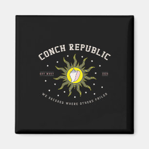 Key West Conch Republic Florida Scuby Fishing Gift Magnet
