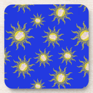 Key West Conch Republic Sun Summer Beach Coaster