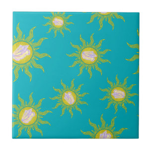 Key West Conch Republic Sun Summer Ceramic Tile
