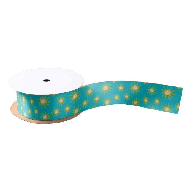 Key West Conch Republic Sun Summer Satin Ribbon (Spool)