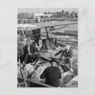 Key West Fishermen, 1930s Postcard