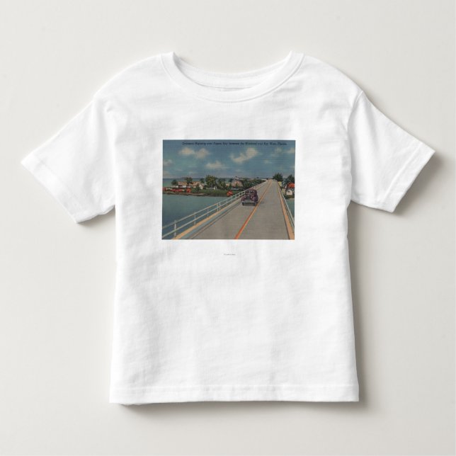 Key West, FL - Highway between Mainland & Keys Toddler T-Shirt (Front)