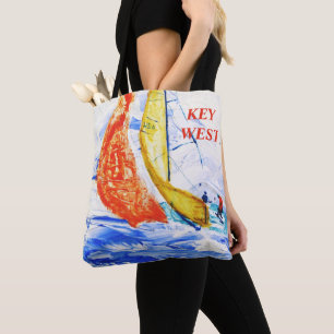 Key West FL Jumbo Tote Bag