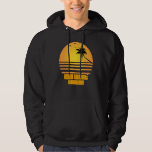 Key West Florida Beach Retro Vintage Surf Souvenir Hoodie