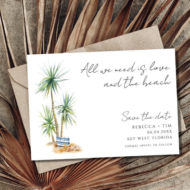 Key West Florida Beach Wedding Photo Save The Date (Creator Uploaded)