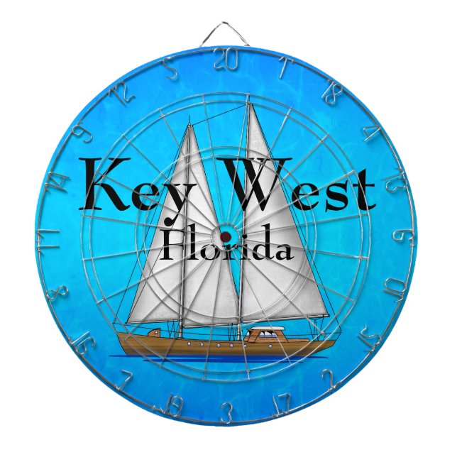 Key West Florida Dartboard (Front)