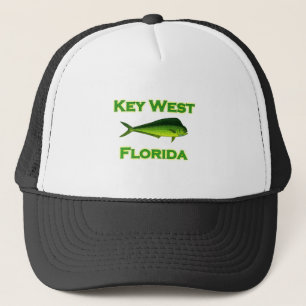 Key West Florida Fishing Trucker Hat