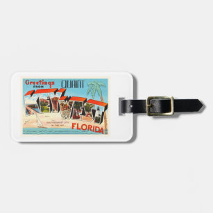 Key West Florida FL Old Vintage Travel Souvenir Luggage Tag