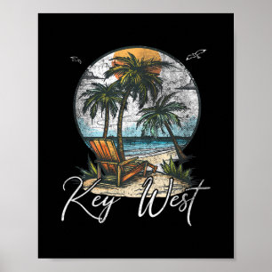 Key West Florida Fl Palm Trees Poster