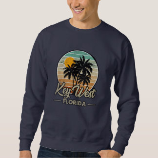 Key West Florida Keys Retro 70s Beach Vacation Sweatshirt