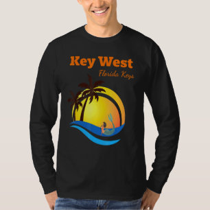 Key West Florida Keys Tropical Mermaid Vacation So T-Shirt