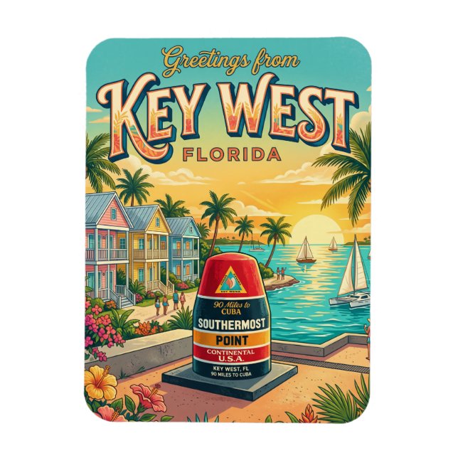 Key West Florida Magnet (Vertical)