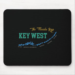 Key West Florida Miami Vibes Beach Sunshine State Mouse Pad