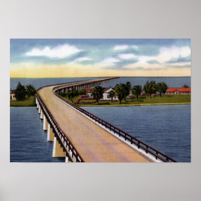 Key West Florida Pigeon Key Poster (Front)