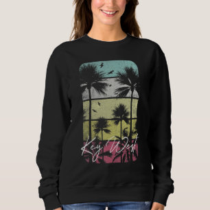 Key West Florida Retro Vintage Beach Surf Surfing Sweatshirt