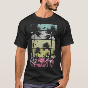Key West Florida Retro Vintage Beach Surf Surfing  T-Shirt