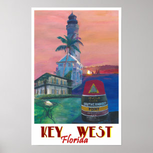 Key West Florida Southernmost Dreams Travel Poster