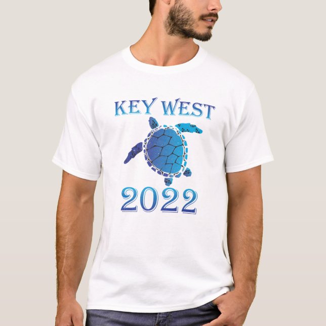 Key West Florida Spring Break 2022 Sea Turtle T-Shirt (Front)