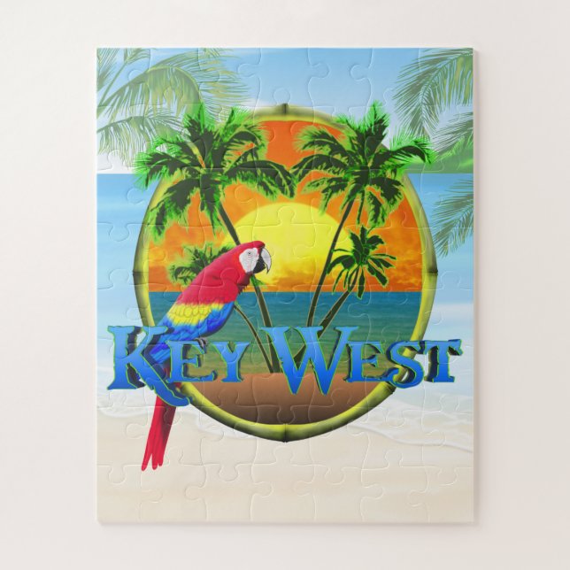 Key West Florida Sunset Jigsaw Puzzle (Vertical)