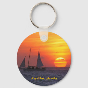 Key West, Florida Sunset Keychain