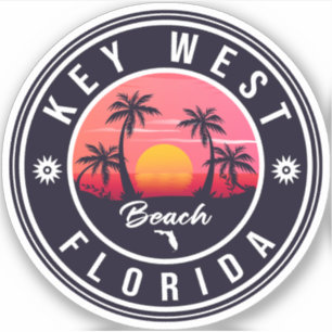 key west Florida Sunset Vacation Souvenirs