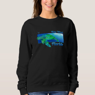 Key West Florida Swimming Sea Turtle Sweatshirt