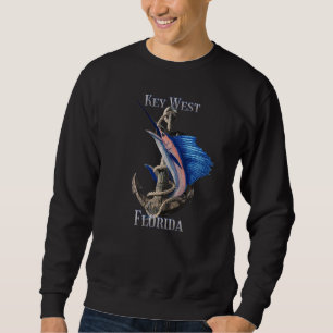 Key West Florida Swordfish Marlin Ocean Fishing Sweatshirt