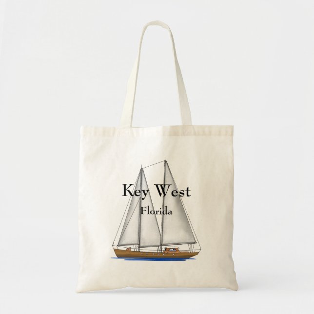 Key West Florida Tote Bag (Front)