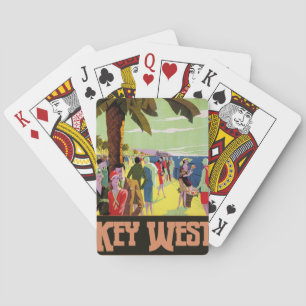 Key West Florida Travel Vintage Artwork Playing Cards