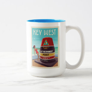 Key West   Florida Two-Tone Coffee Mug