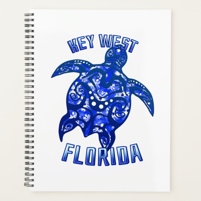 Key West Florida Vacation Tribal Turtle Planner (Front)