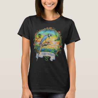 Key West, Florida Vintage Tropical Sunset Beach Pa T-Shirt