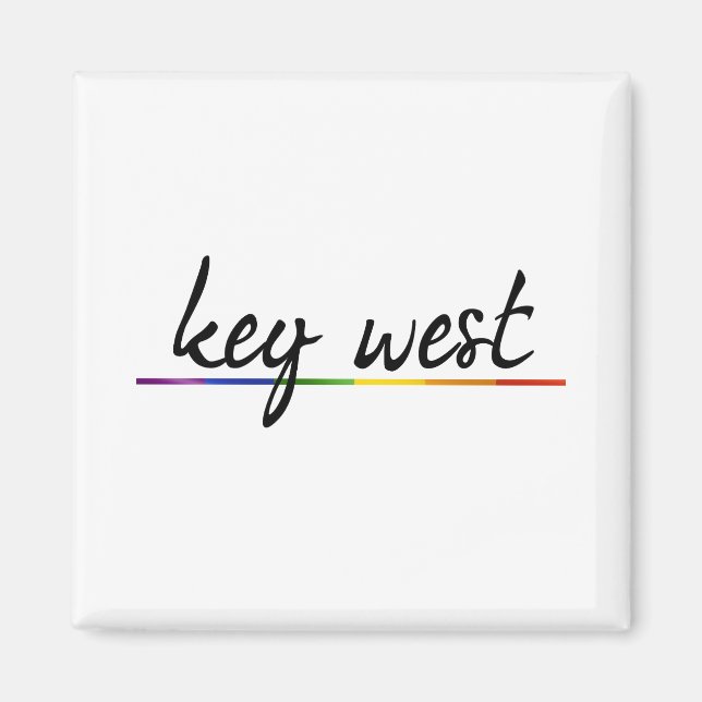KEY WEST GAY PRIDE -.png Magnet (Front)