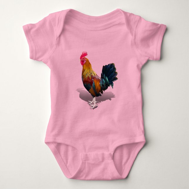 Key West - Gypsy Rooster Baby Bodysuit (Front)