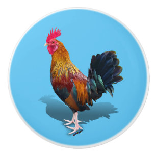 Key West - Gypsy Rooster Ceramic Knob