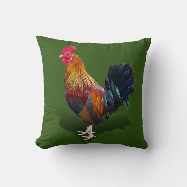 Key West - Gypsy Rooster  Cushion (Front)