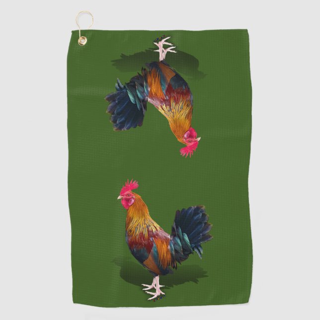 Key West - Gypsy Rooster Golf Towel (Front)
