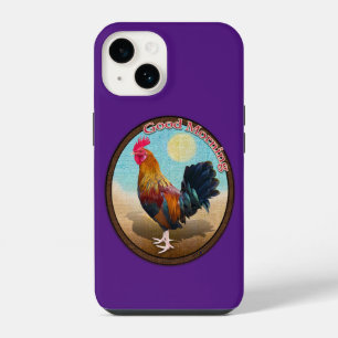Key West - Gypsy Rooster Good Morning Vintage Oval iPhone 14 Case