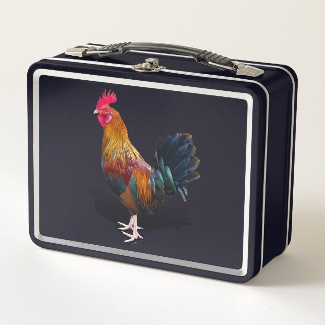Key West - Gypsy Rooster Metal Lunch Box (Front)